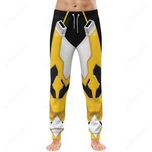 Mighty Morphin Power Rangers Sentry Yellow Sabertooth Custom Sweatpants