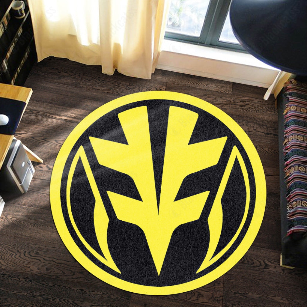 Mighty Morphin Power Rangers Tigerzord Custom Round Carpet