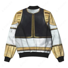 Load image into Gallery viewer, Mighty Morphin Power Rangers White Ranger Custom Bomber Jacket
