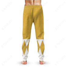 Load image into Gallery viewer, Mighty Morphin Yellow Power Rangers Custom Sweatpants
