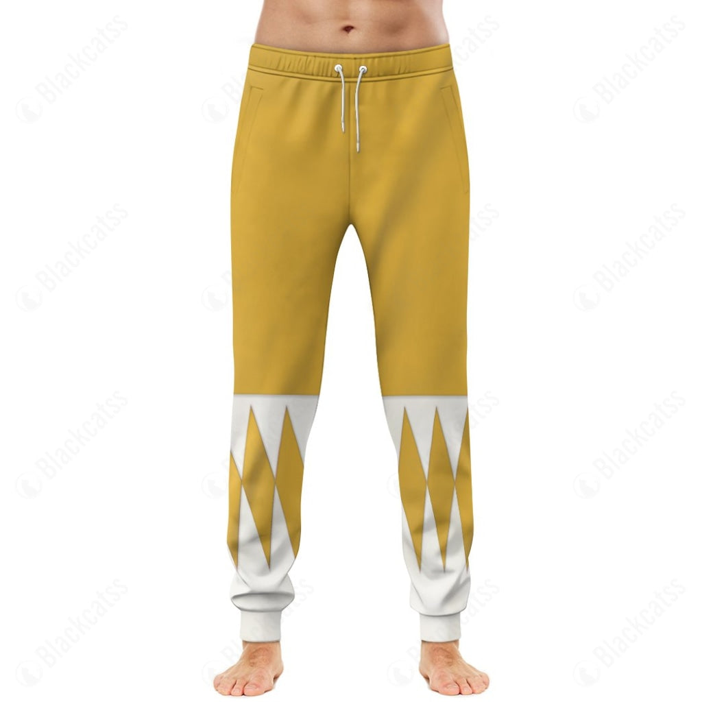 Mighty Morphin Yellow Power Rangers Custom Sweatpants