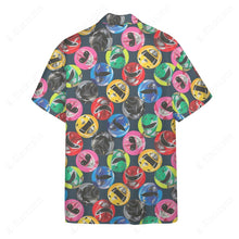 Load image into Gallery viewer, MMPR Helmet Custom Hawaii Button Shirt
