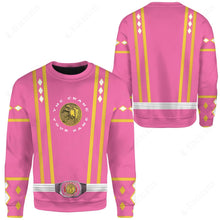 Load image into Gallery viewer, MMPR Ninjetti Upgrade Version Pink Crane Custom Sweatshirt
