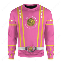 Load image into Gallery viewer, MMPR Ninjetti Upgrade Version Pink Crane Custom Sweatshirt
