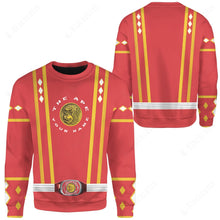 Load image into Gallery viewer, MMPR Ninjetti Upgrade Version Red Ape Custom Sweatshirt
