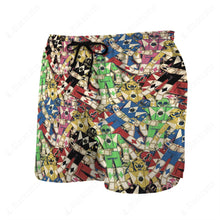 Load image into Gallery viewer, MMPR Pattern Custom Beach Shorts
