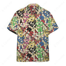 Load image into Gallery viewer, MMPR Pattern Custom Button Shirt
