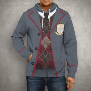 Movie Cosplay Umbrella Academy Uniform Aiden 3D Hoodie