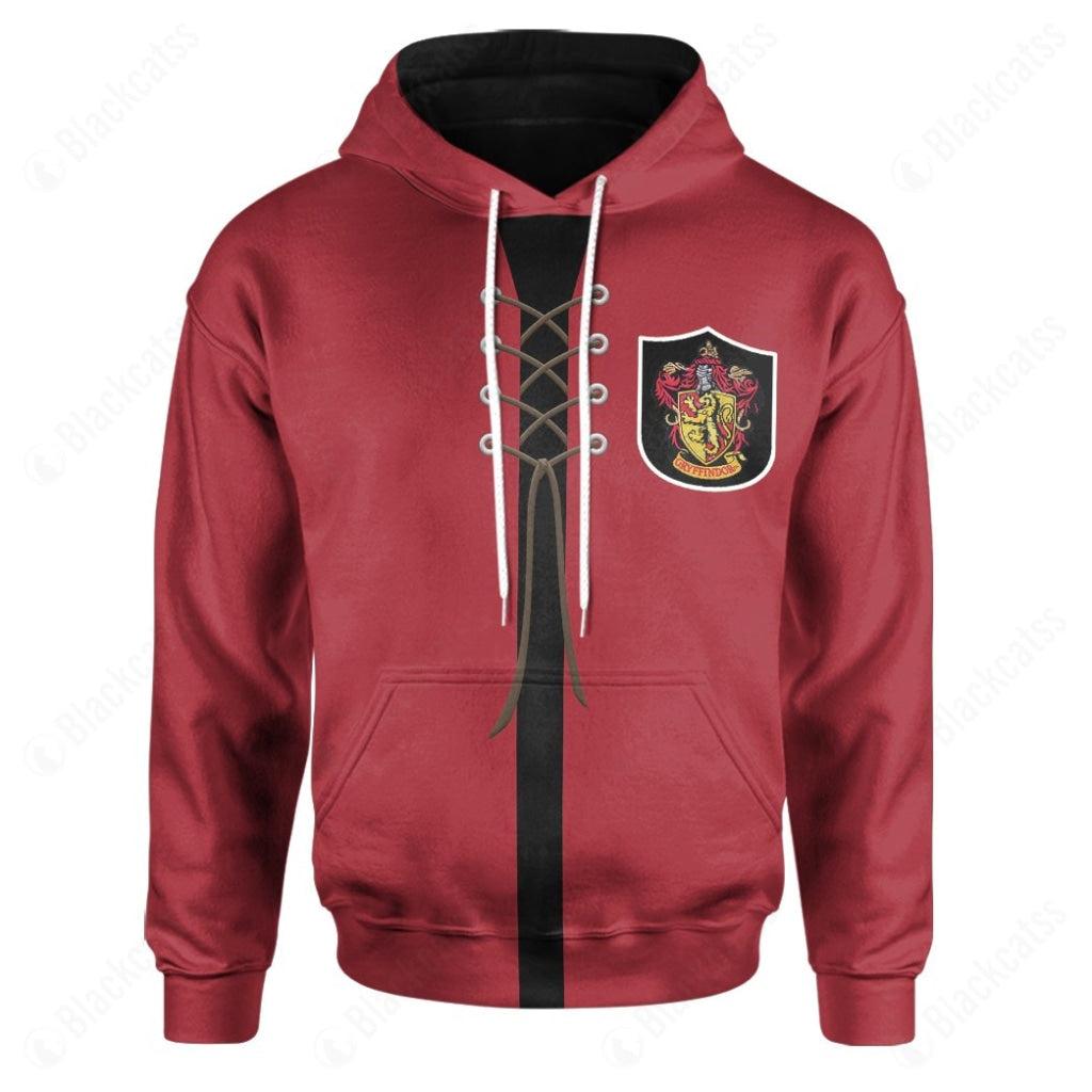 Movie HP Quidditch Robes Red Cosplay Custom Hoodie