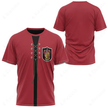 Load image into Gallery viewer, Movie HP Quidditch Robes Red Cosplay Custom T-Shirt
