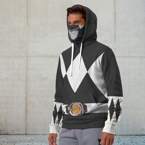 Movie Mighty Morphin Black Power Rangers Custom Snood Hoodie