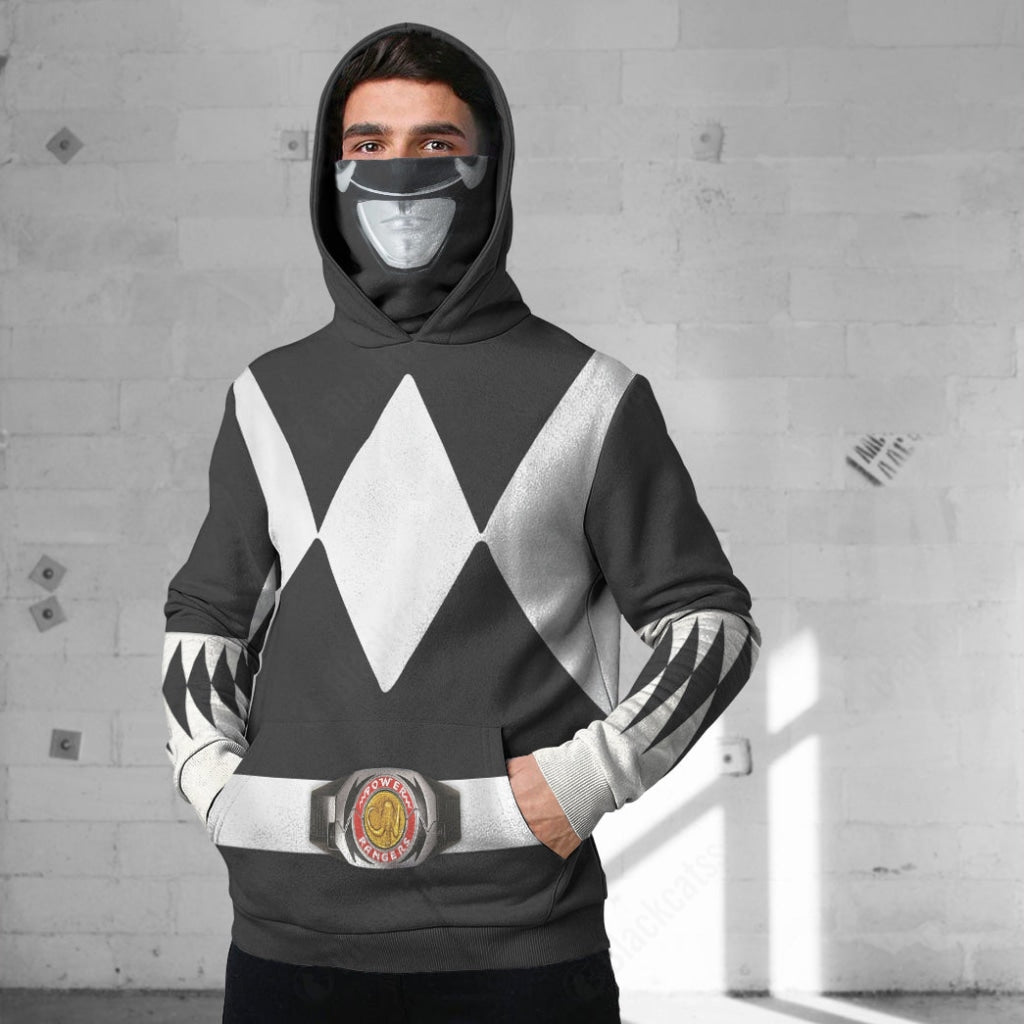 Movie Mighty Morphin Black Power Rangers Custom Snood Hoodie