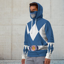 Load image into Gallery viewer, Movie Mighty Morphin Blue Power Rangers Cosplay Custom Snood Hoodie
