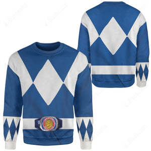 Movie Mighty Morphin Blue Power Rangers Custom Sweatshirt