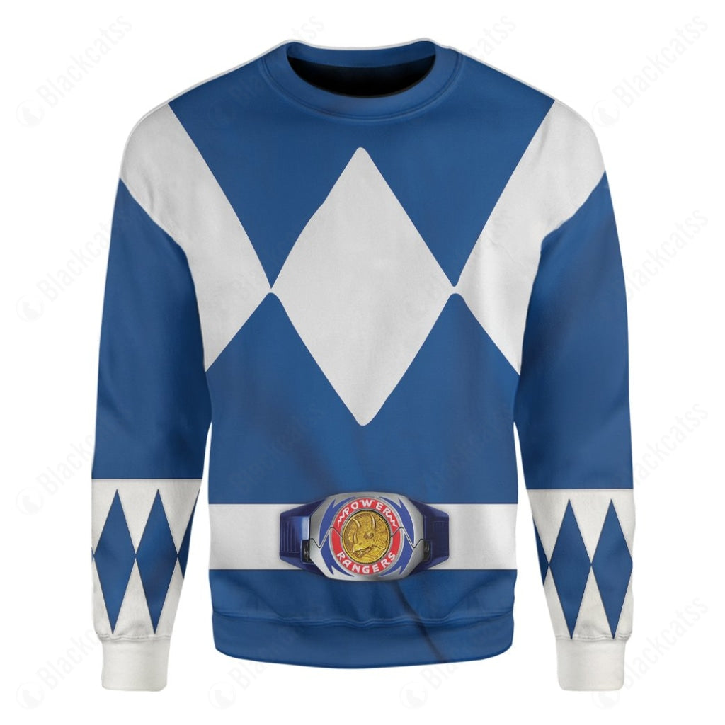 Movie Mighty Morphin Blue Power Rangers Custom Sweatshirt