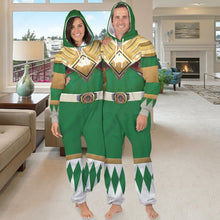 Load image into Gallery viewer, Movie Mighty Morphin Green Power Rangers Custom Hooded Jumpsuit
