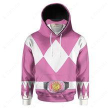 Load image into Gallery viewer, Movie Mighty Morphin Pink Power Rangers Cosplay Custom Snood Hoodie
