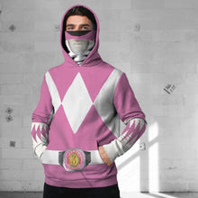 Load image into Gallery viewer, Movie Mighty Morphin Pink Power Rangers Cosplay Custom Snood Hoodie
