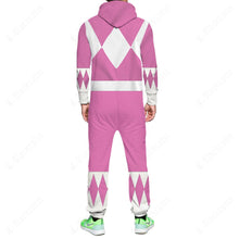 Load image into Gallery viewer, Movie Mighty Morphin Pink Power Rangers Custom Hooded Jumpsuit
