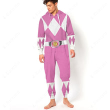 Load image into Gallery viewer, Movie Mighty Morphin Pink Power Rangers Custom Hooded Jumpsuit
