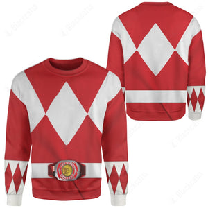 Movie Mighty Morphin Red Power Rangers Custom Sweatshirt