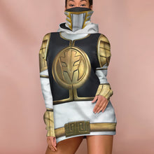 Load image into Gallery viewer, Movie Mighty Morphin White Power Rangers Cosplay Custom Snood Hoodie
