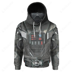 Movie SW Darth Vader Cosplay Custom Snood Hoodie