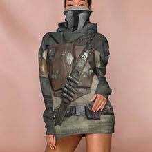 Load image into Gallery viewer, Movie SW Mandalorian Cosplay Custom Snood Hoodie
