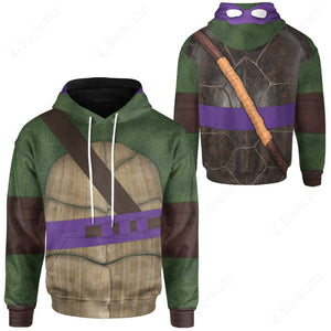 Movie TMNT Movie TMNT Donatello Donnie Purple Strings Custom Hoodie