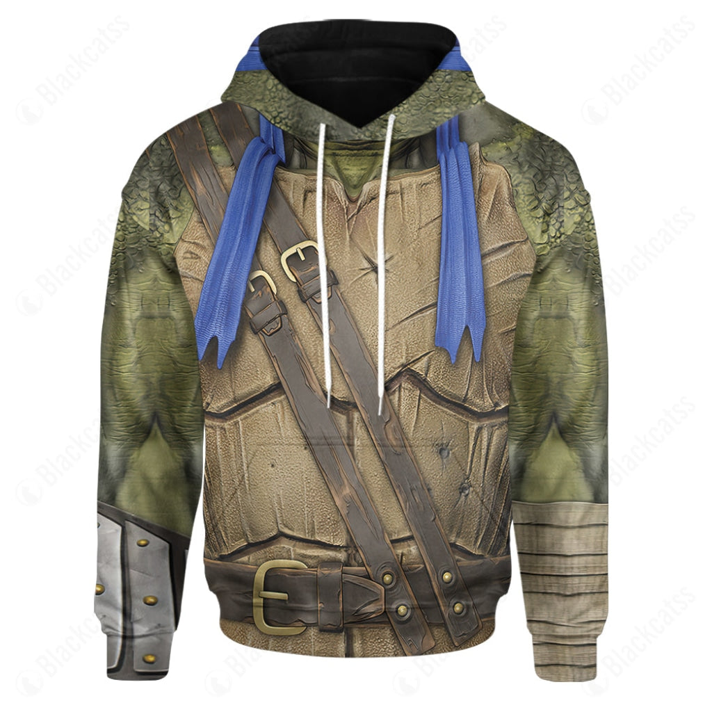 Movie TMNT Movie TMNT Mastery of Ninjutsu Leonardo Warrior Custom Hoodie