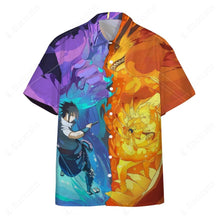 Load image into Gallery viewer, Naruto Sasuke Button Shirt
