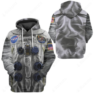 Nasa Apollo 11 Neil Armstrong Spacesuit Custom Name Hoodie