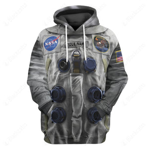 Nasa Apollo 11 Neil Armstrong Spacesuit Custom Name Hoodie