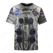 Load image into Gallery viewer, Nasa Apollo 11 Neil Armstrong Spacesuit Custom Name T-Shirt
