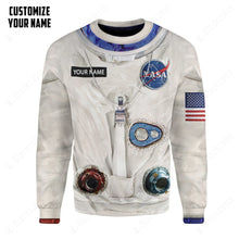 Load image into Gallery viewer, NASA Armstrong Space Suit Custom Name Sweatshirt
