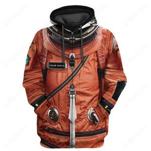 Nasa Orange Astronaut Flightsuit Custom Hoodie