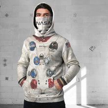 Load image into Gallery viewer, NS Apollo 11 Armstrong Suit Custom Snood Hoodie
