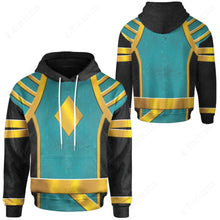 Load image into Gallery viewer, Omega Blue Power Rangers Custom Hoodie
