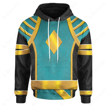 Load image into Gallery viewer, Omega Blue Power Rangers Custom Hoodie
