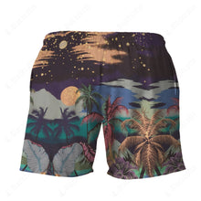 Load image into Gallery viewer, Palm Tree Midnight Beach Shorts
