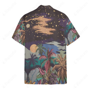 Palm Tree Midnight Button Shirt