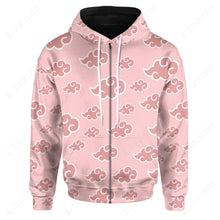 Load image into Gallery viewer, Pink Akatsuki Pattern Custom Hoodie
