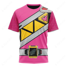 Load image into Gallery viewer, Pink Dino Charge Power Rangers Custom T-Shirt
