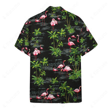 Load image into Gallery viewer, Pink Flamingo Island Button Shirt
