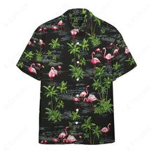 Load image into Gallery viewer, Pink Flamingo Island Button Shirt
