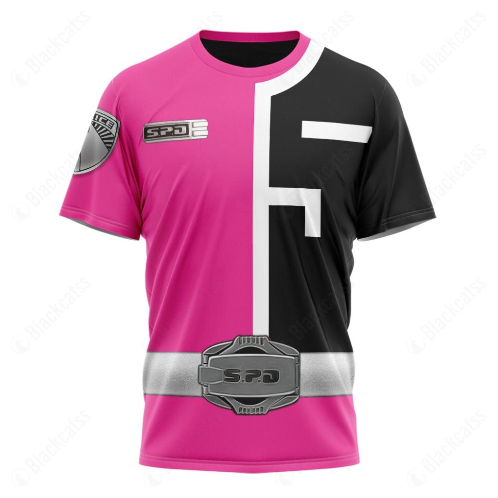 Pink Power Rangers S.P.D. Custom T-Shirt