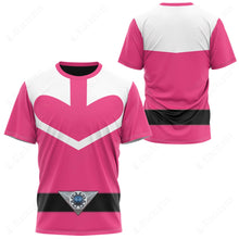 Load image into Gallery viewer, Pink Power Rangers Time Force Custom T-Shirt
