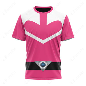 Pink Power Rangers Time Force Custom T-Shirt