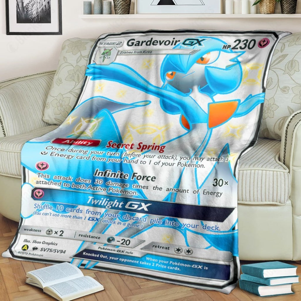 Radiant Gardevoir Card Custom Soft Blanket - The Waypro