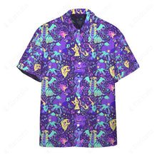 Load image into Gallery viewer, Anime Pkm Ghost Seamless Pattern Custom Hawaii Button Shirt Bo1803228
